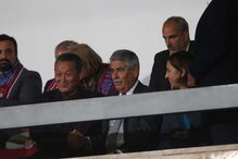 Dolores Aveiro nas bancadas a assistir ao Cova da Piedade - Benfica