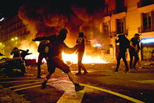 Violência e protestos na Catalunha