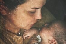 Katia Aveiro com a filha, Valentina