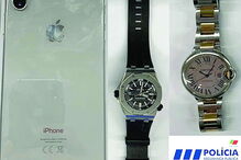Recuperados telemóvel e dois relógios de elevado valor