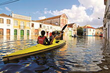 Ribeira de Santarém é uma zona sensível à subida de águas do Tejo 