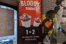 “Sundae Bloody Sundae”: a campanha polémica da McDonalds em Portugal para este Halloween