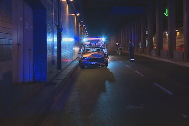 Colisão entre dois carros leva ao encerramento do túnel do Marquês de Pombal em Lisboa