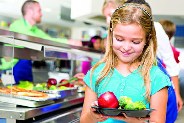Refeições vegetarianas servidas nas cantinas das escolas