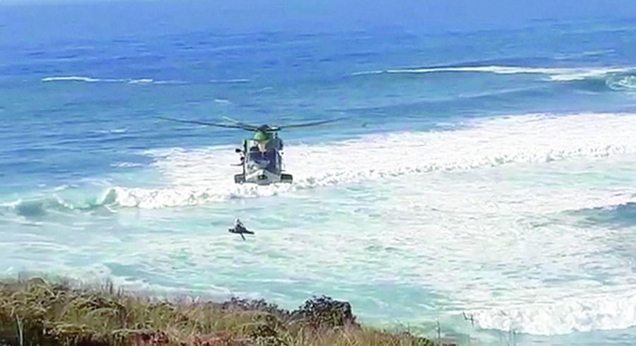 Helicóptero da Força Aérea resgatou os corpos  