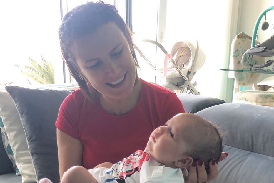 Elma Aveiro e a sobrinha Valentina