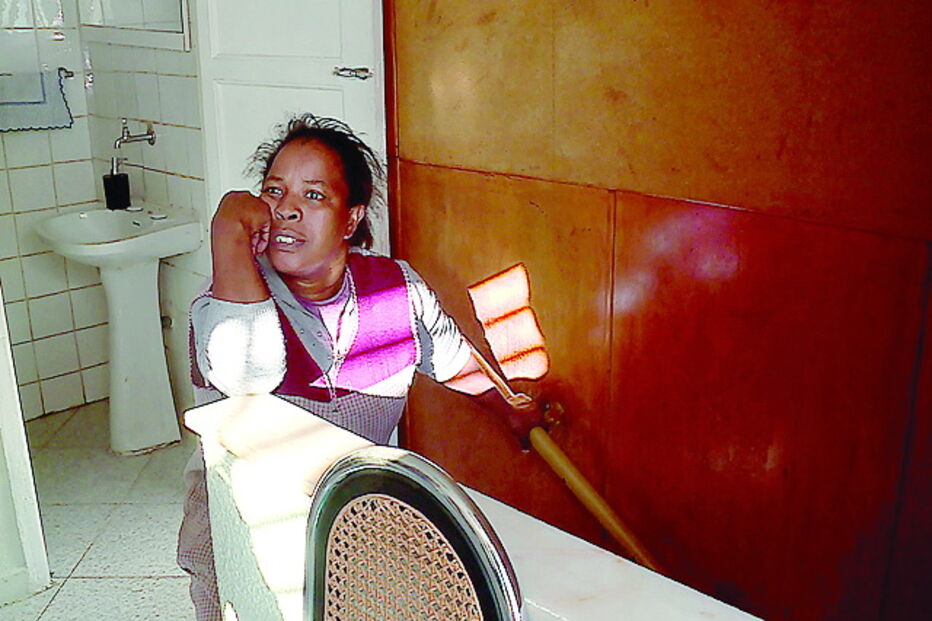 Ermelinda Melo, proprietária da creche ilegal, na Amadora, no interior 