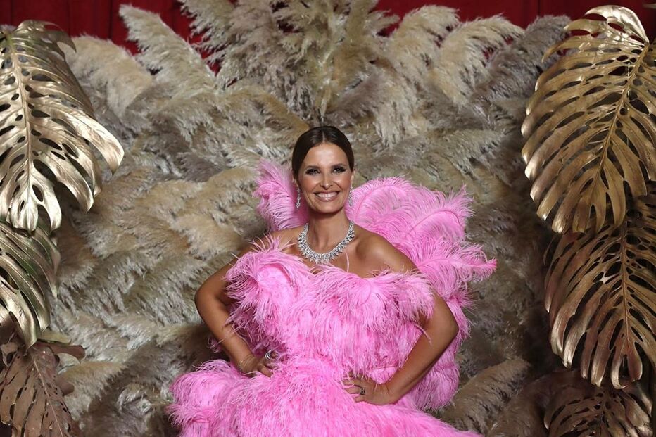 Cristina Ferreira com um vestido cor-de-rosa