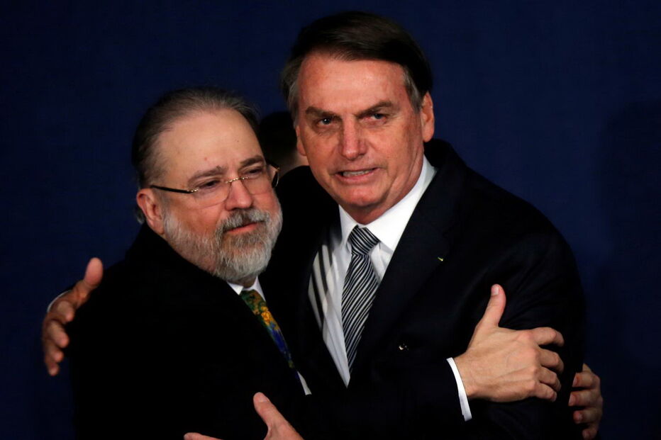 Augusto Aras com Jair Bolsonaro
