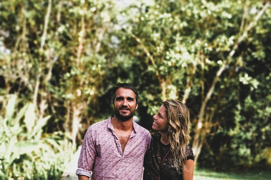 Pimpinha Jardim e o marido, Francisco Spínola