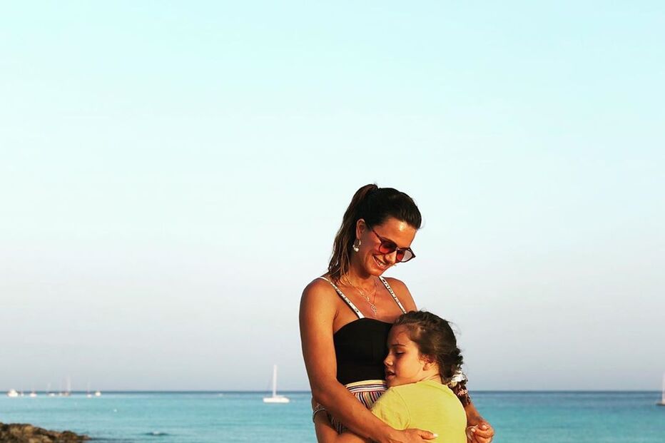 Cláudia e a filha Maria