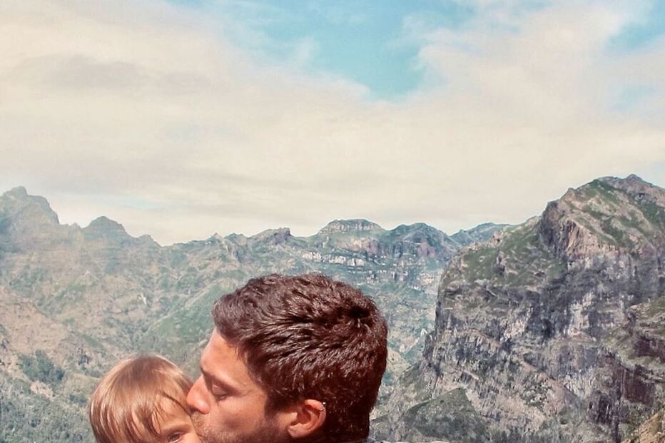 Diogo Amaral e o filho Mateus 