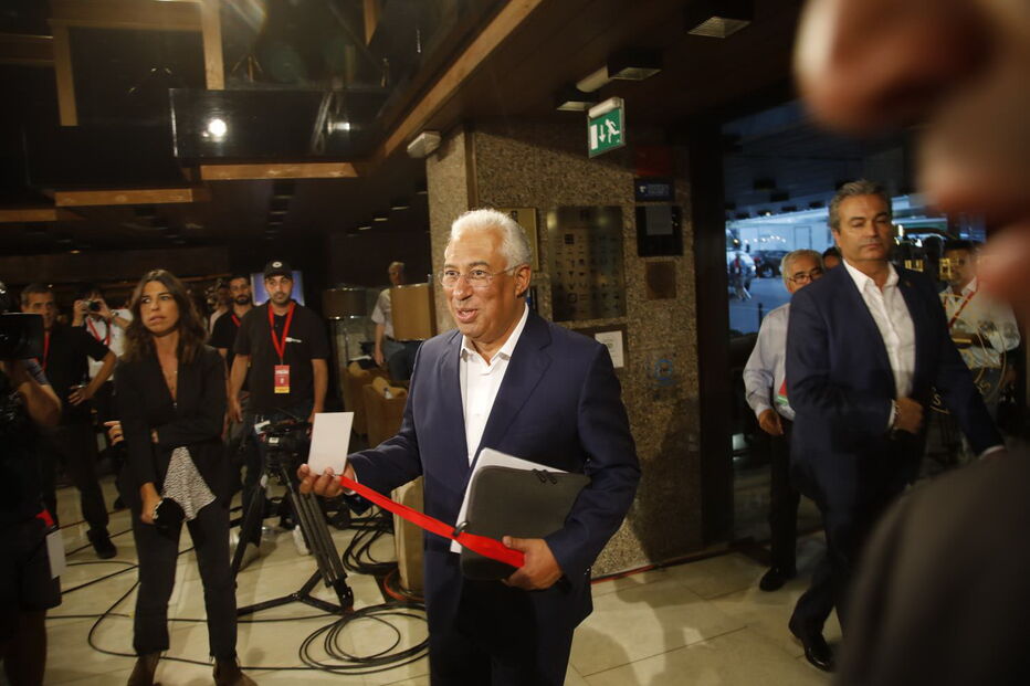 António Costa à chegada do Hotel Altis 