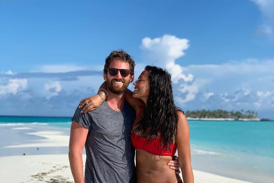 Sofia Ribeiro nas Maldivas com o namorado, João Almeida Henriques