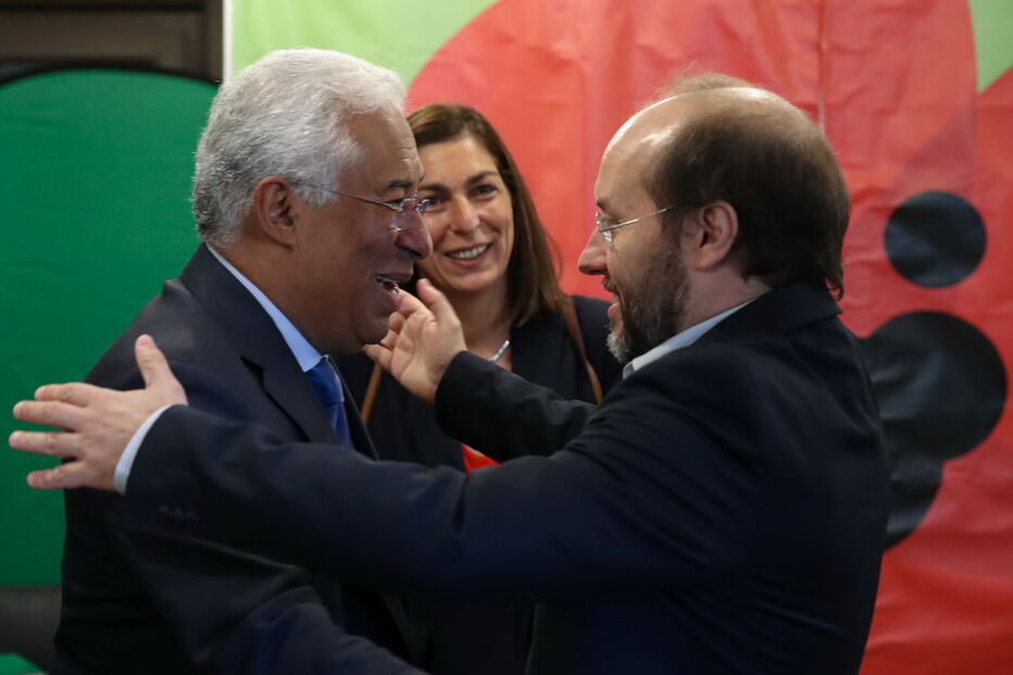 António Costa, primeiro-ministro, e Rui Tavares, líder do Livre
