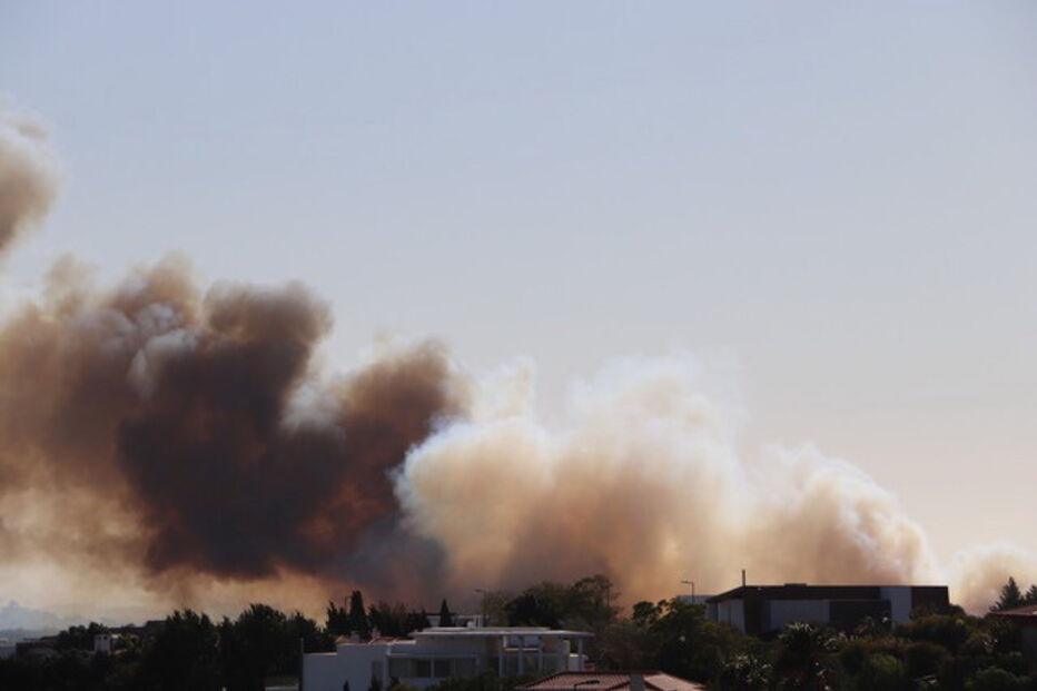 Incêndio na Carregueira, em Sintra