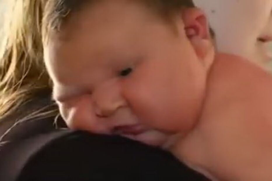 Remi tornou-se um dos 1,2% recém-nascidos mais pesados da Austrália