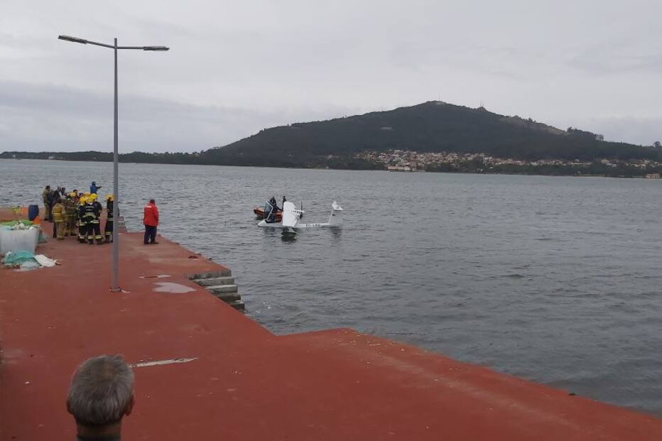 Aeronave cai no rio Minho em Caminha