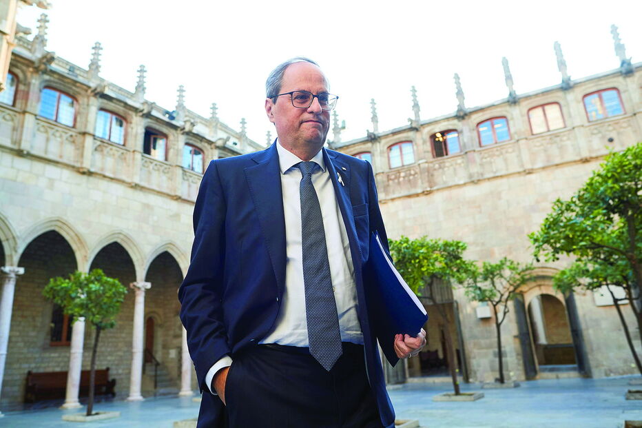 Torra fez uma reunião de emergência do governo autónomo da Catalunha para decidir qual será a resposta institucional à condenação dos líderes separatistas 