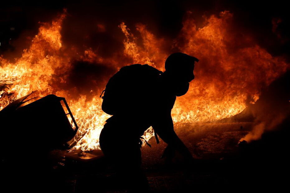 Segundo dia de manifestações em Barcelona