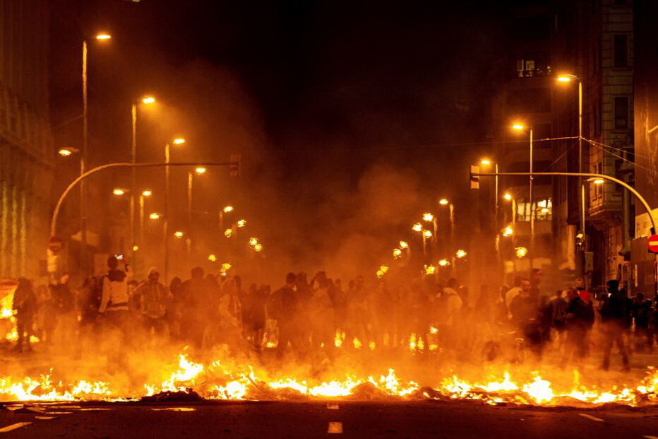 Segundo dia de manifestações em Barcelona