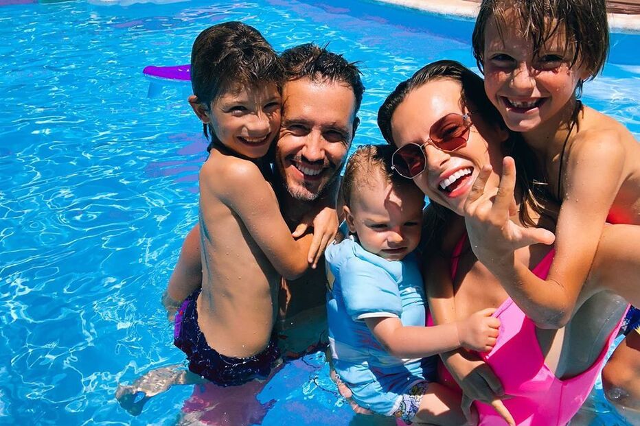 Nuria Madruga em família