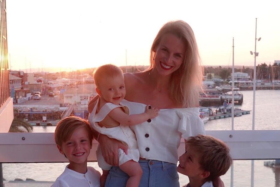 Nuria Madruga em família