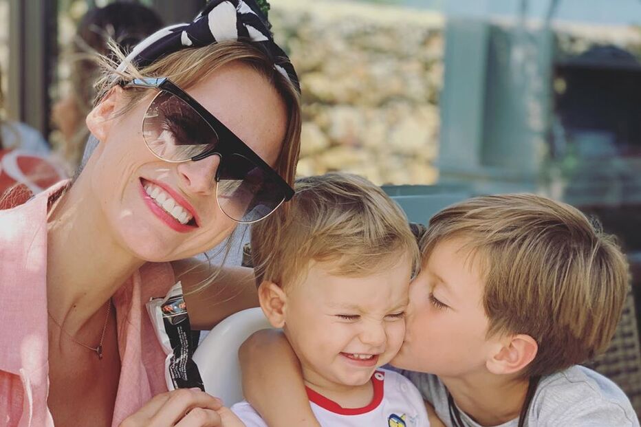 Nuria Madruga em família