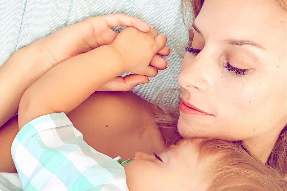 Nuria Madruga em família