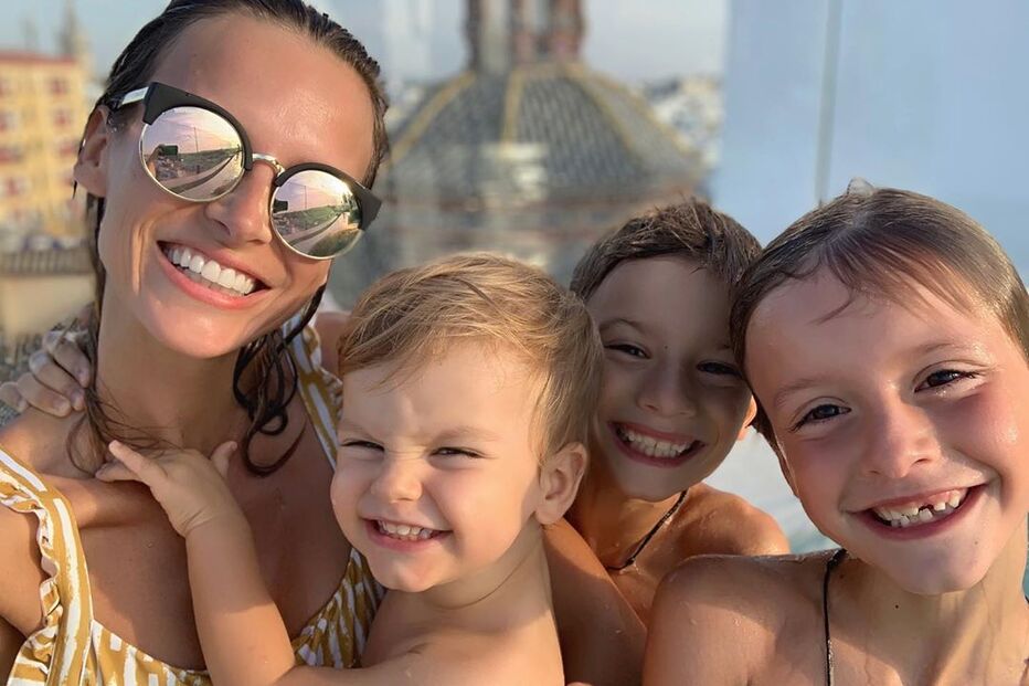 Nuria Madruga em família