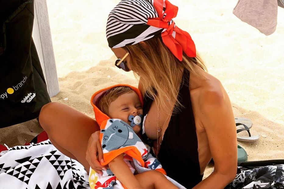 Nuria Madruga em família