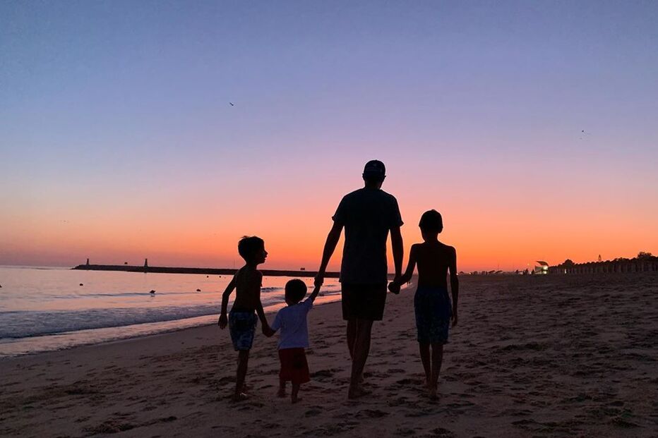 Nuria Madruga em família