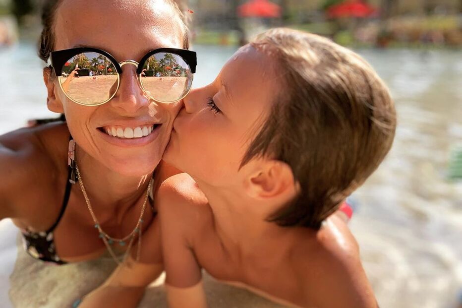 Nuria Madruga em família