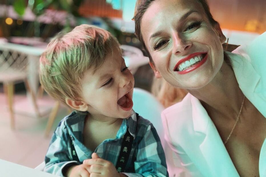 Nuria Madruga em família