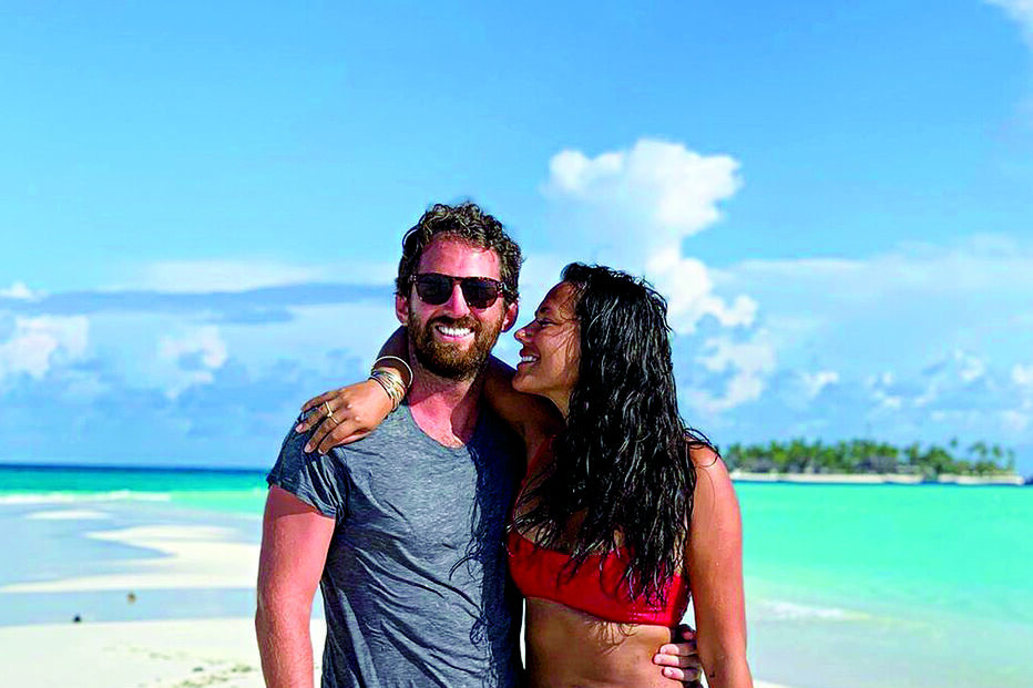 Sofia Ribeiro com o namorado, João Almeida Henriques