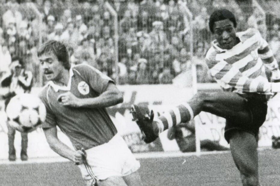 Rui Jordão num jogo contra o Benfica