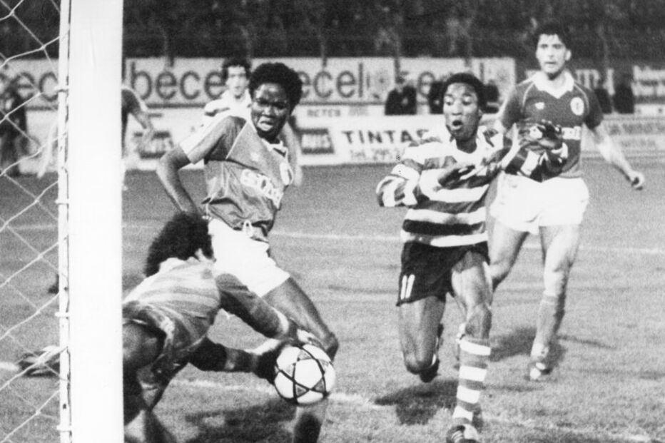 Rui Jordão num jogo contra o Benfica