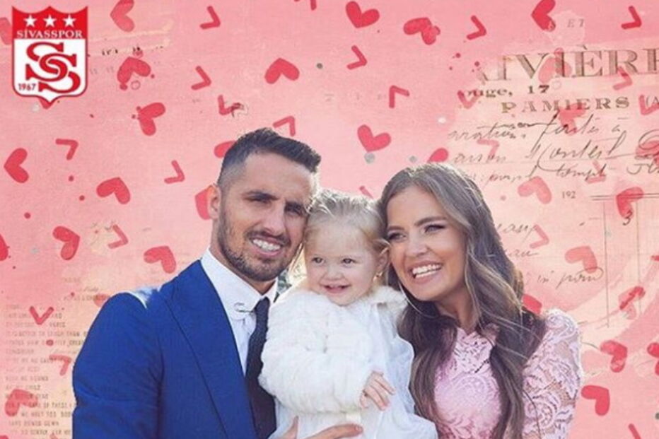 Hugo Vieira com a filha e a mulher