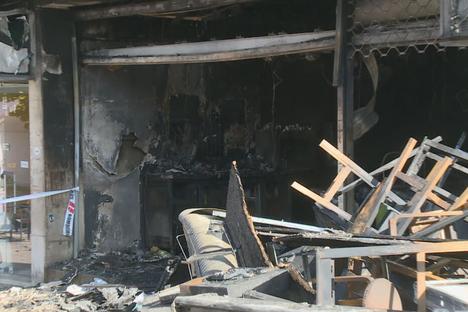 Fogo em hamburgueria em Loulé