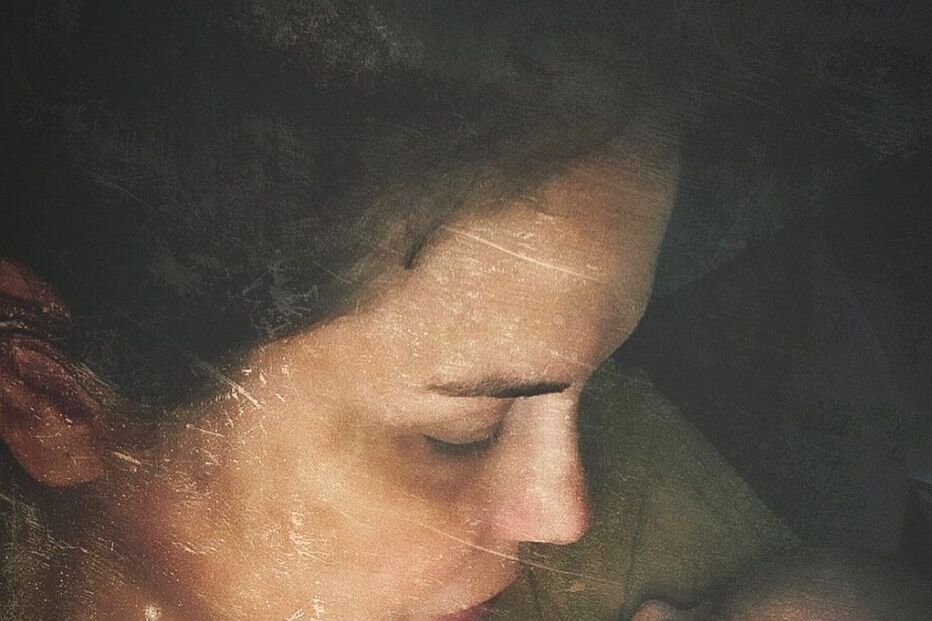 Katia Aveiro com a filha, Valentina