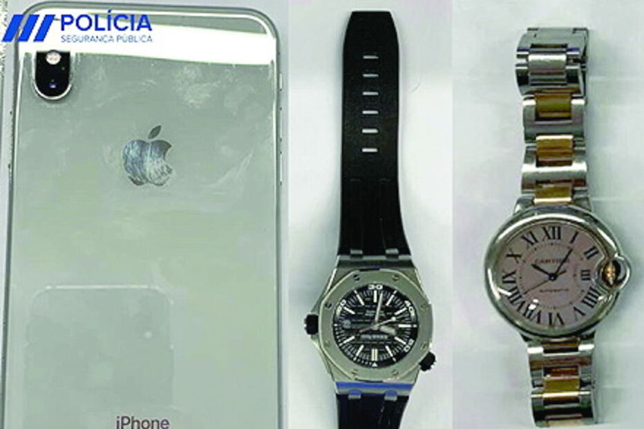 Recuperados telemóvel e dois relógios de elevado valor
