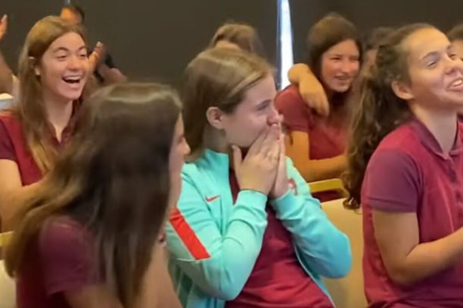 Cristiano Ronaldo surpreendeu a Seleção Feminina sub-17