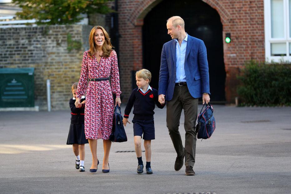 Kate e William com os filhos
