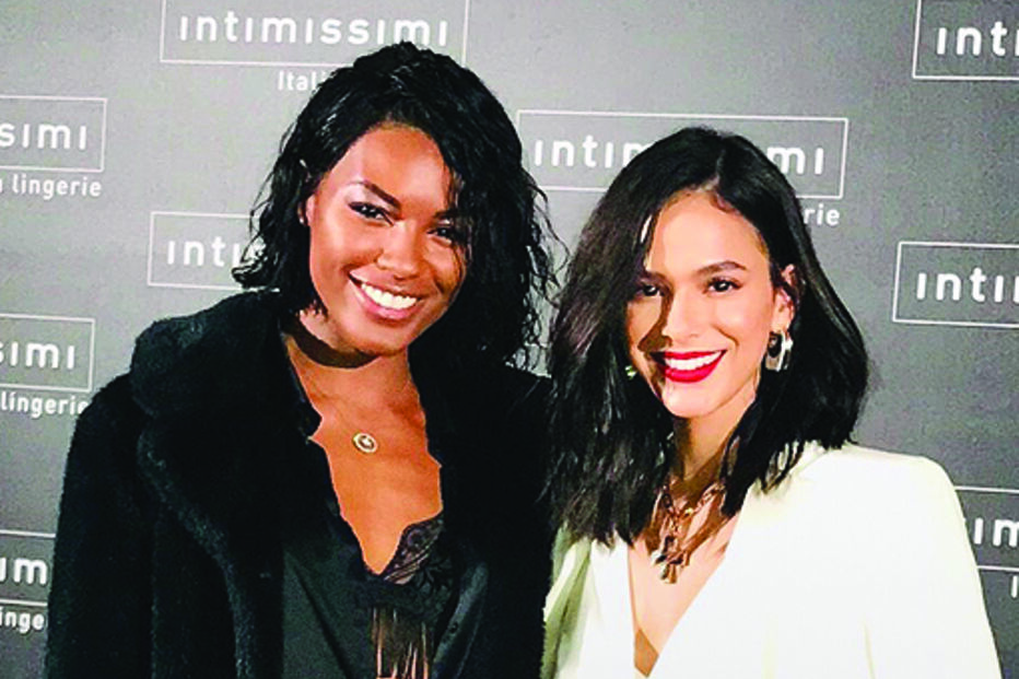 Sharam Diniz com Bruna Marquezine  