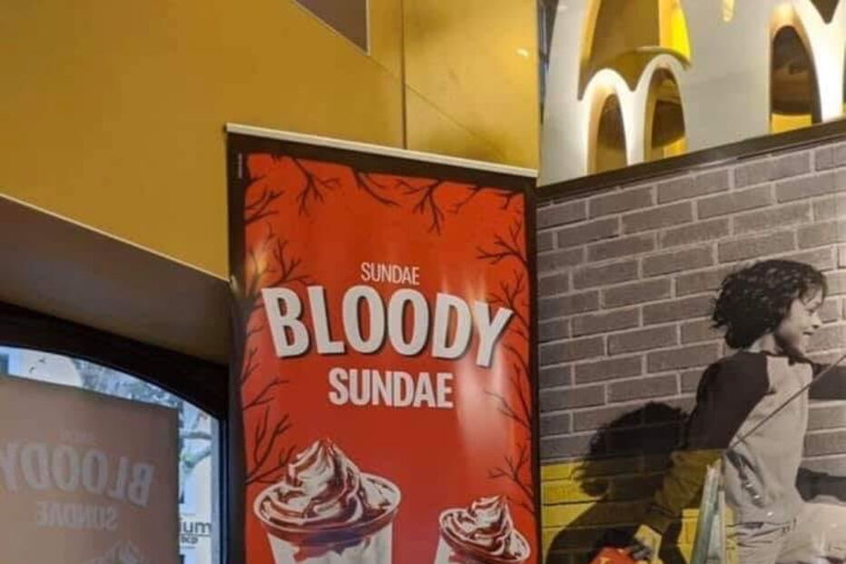 “Sundae Bloody Sundae”: a campanha polémica da McDonalds em Portugal para este Halloween