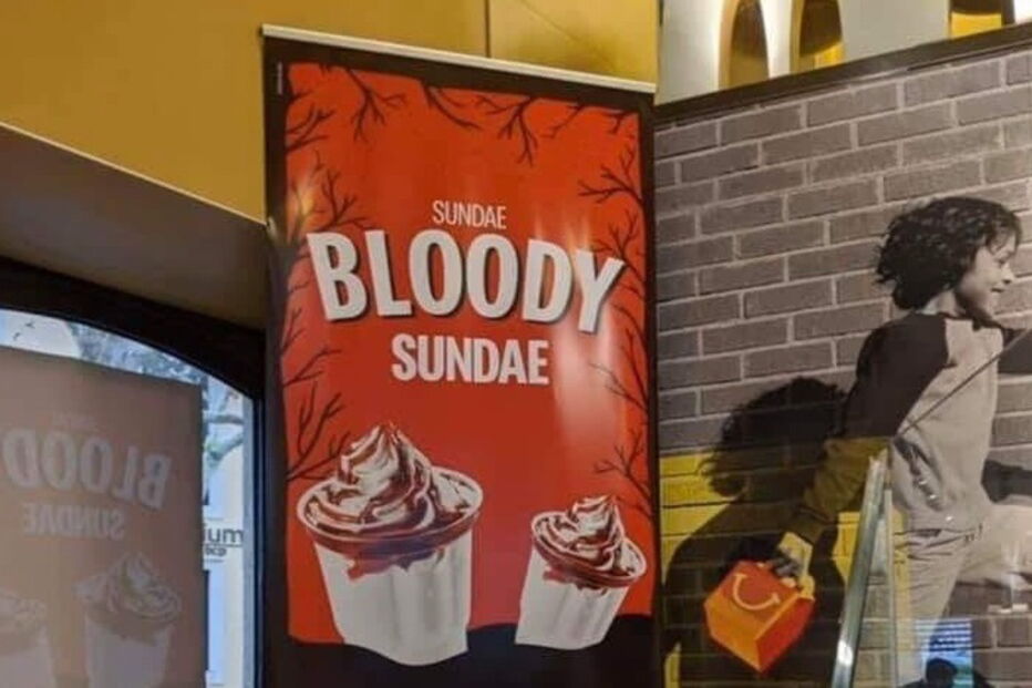 “Sundae Bloody Sundae”: a campanha polémica da McDonalds em Portugal para este Halloween