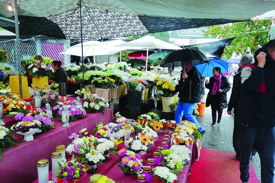 Venda de flores em Braga