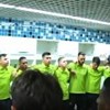 Jorge Jesus reza com jogadores após vitória que coloca Flamengo a um passo do título