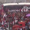 Tochas, petardos e cânticos: o arrepiante apoio dos adeptos do Flamengo à equipa antes da partida para o Perú
