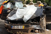 Colisão entre dois veículos em Santiago do Cacém corta EN120